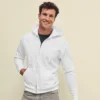 Fruit Of The Loom Men's Zip-Through Sweat Jacket - Medium, White - View #11